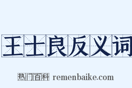 王士良反义词是什么意思的图片